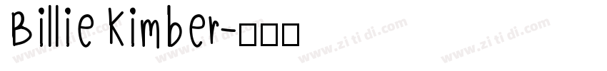 Billie Kimber字体转换